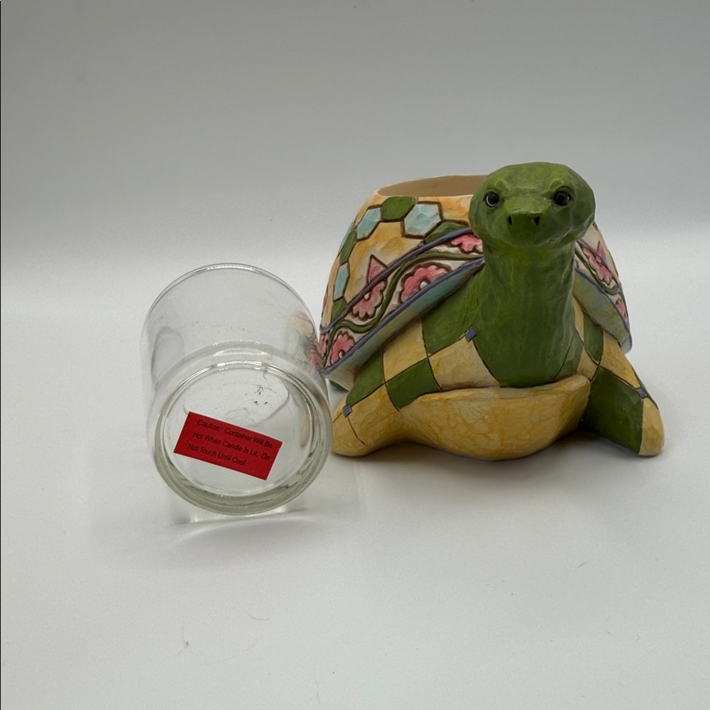 Jim Shore Rare Colorful Turtle Candle Holder - Picture 5 of 6